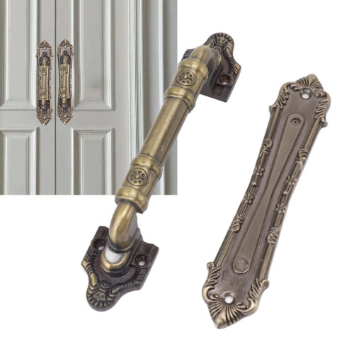 Sliding Door Handle Bronze Vintage Finish Gate Pull Handle with Durable Electroplated Surface 2