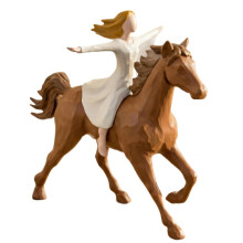 Handcrafted Horse And Girl Statue For Living Room Decoration-1