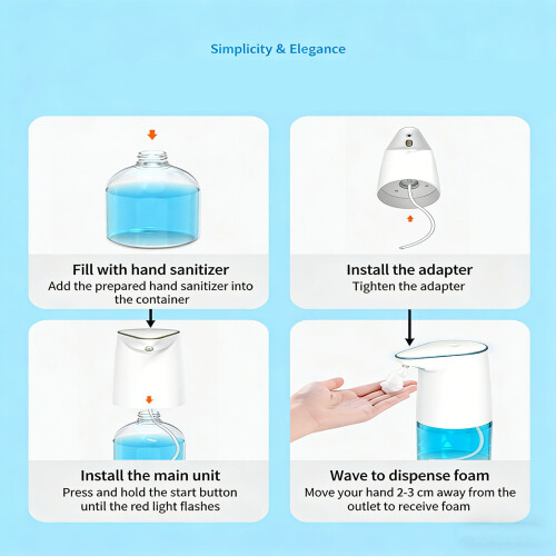 Automatic Soap Dispenser With 3 Selectable Functions USB 1
