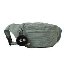 Corduroy Fanny Pack for Women, Large Capacity Waist Bag with Adjustable Strap and Multiple Pockets for Travel