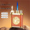 Windproof Jet Flame Lighter Vintage Leather Refillable Butane Torch with OneTouch Ignition Orange 5