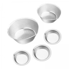 Metal Paint Mixing Palette Tray 2X Set, Durable Reusable Round Metal Makeup Mixing Cups for Artists