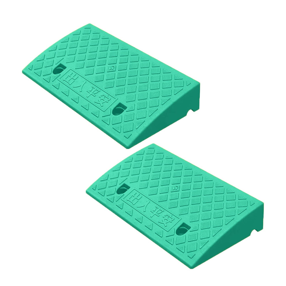 2Pcs Heavy Duty Car Ramps, 5ÂTon Load Rubber Threshold Ramp With NonâSlip Surface For Driveways And Garage 9771547970095