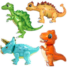 Dinosaur Birthday Decorations 18pcs Giant 51 Inch Blue Dinosaur Balloons Set for Party Display