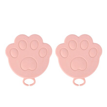 2 Stück Silikon-Haustierdosendeckel für 6,5/7,5/8,5 cm-Rosa