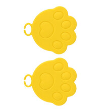 2 Stück weiche Silikon-Haustierdosendeckel für 6,5/7,5/8,5-Gelb