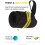 Adjustable Wrist Wraps for Weightlifting with Ergonomic Support and Thumb Loop, Black and Yellow Pair 2