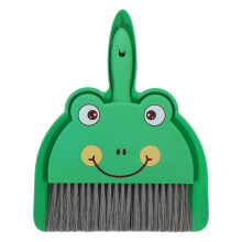 Mini Broom and Dustpan Set with Soft Scratch Bristles for Crumbs and Pet Hair, Compact Desk Cleaning Brush