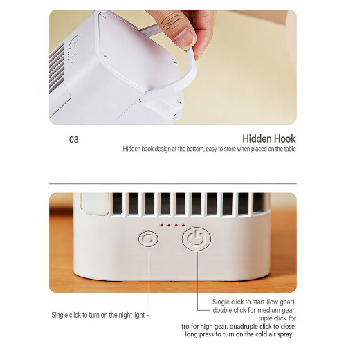 Wireless Individual Cooling Unit 10 Hour Working Time-White 1