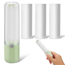 Reusable Mini Lint Roller for Pet Hair Removal on Clothes and Furniture, Compact Travel Size with Replaceable Sticky Sheets