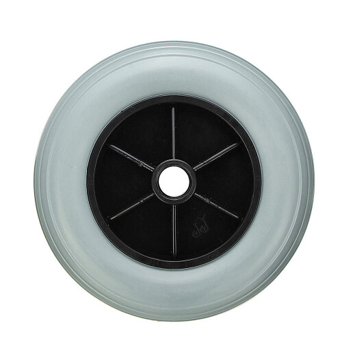 200x50mm Wheelchair Castor Wheel Solid Rubber NonMarking Tread Quiet Smooth Rolling Replacement
