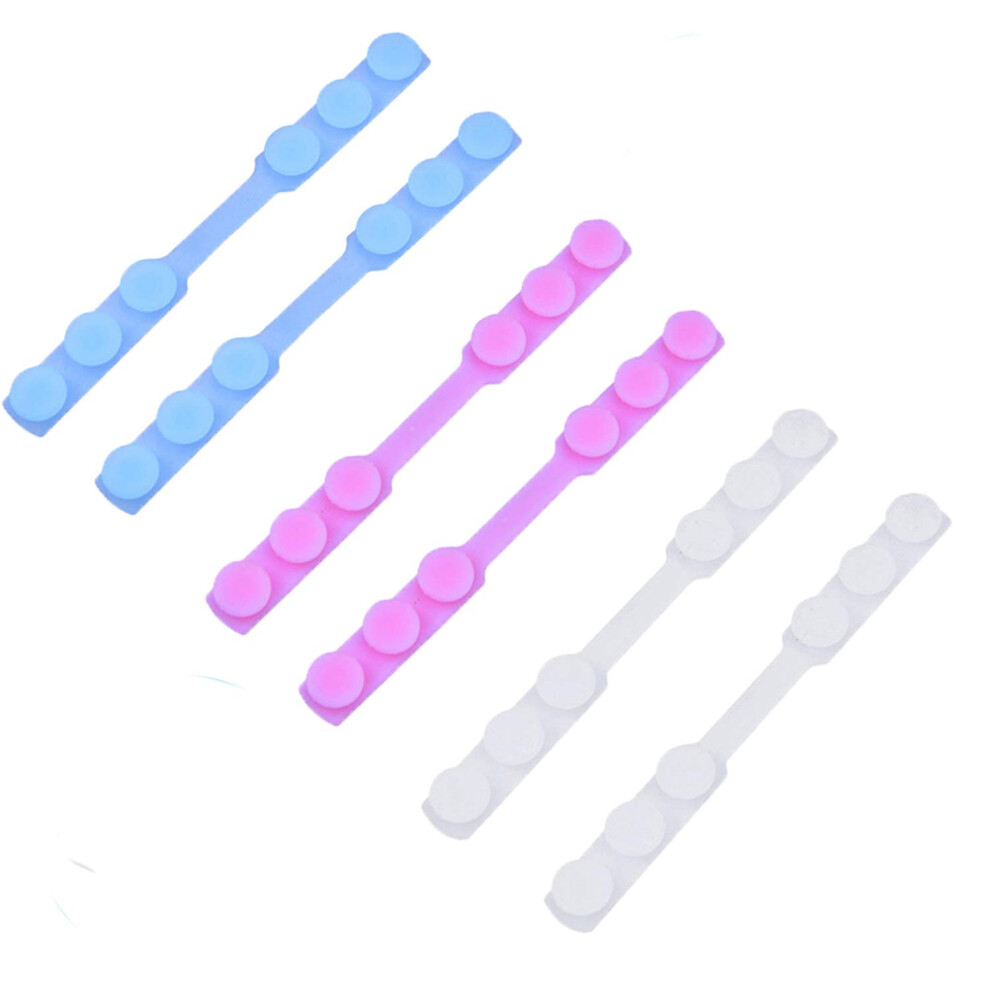 Mask Ear Strap Extender Adjustable Silicone Face Mask Ear Protector 3Gear Fit Reusable 6Pcs 9771547970453