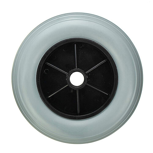 200x50mm Wheelchair Castor Wheel Solid Rubber NonMarking Tread Quiet Smooth Rolling Replacement 1