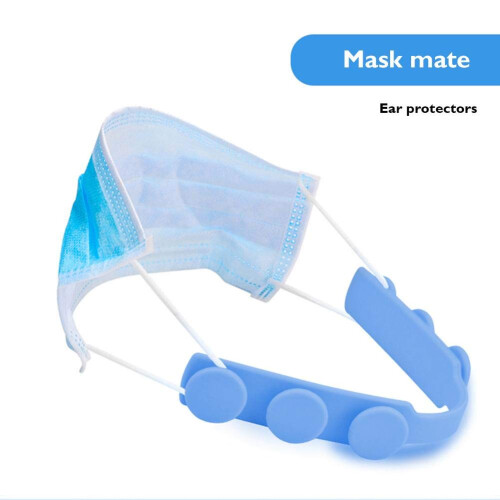 Mask Ear Strap Extender Adjustable Silicone Face Mask Ear Protector 3Gear Fit Reusable 6PCS 1