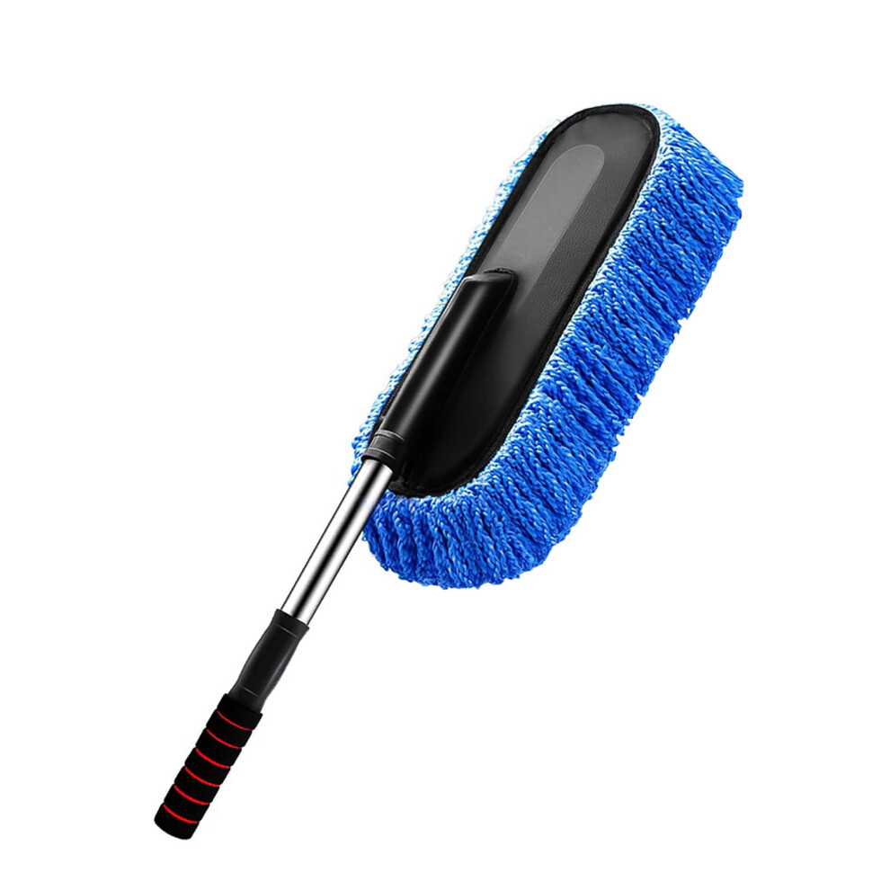 Extendable Microfiber Car Duster With Scratch Head For Truck Suv Rv Home Cleaning ( Blue) Light/Blue 9073542120094