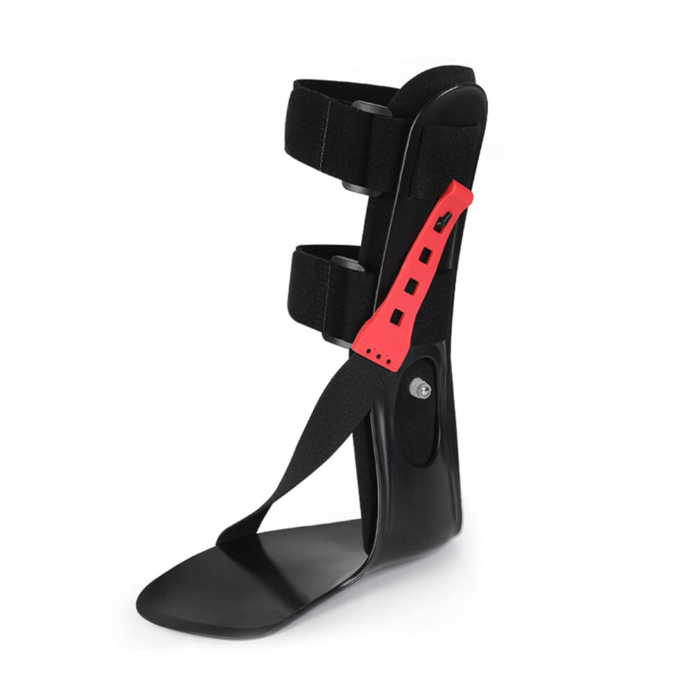 Adjustable Foot Drop Brace with Inflatable Airbag Support for Stroke Recovery and Walking, Right, S