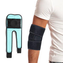 Copper Infused Elbow Brace with Dual Spring Stabilizers, Adjustable Compression Support for Tendonitis, Tennis Elbow and Pain Relief