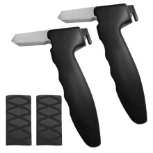 2 Pack Car Door Assist Handle for Elderly with Secure Latch Support and Ergonomic Cushioned Grip Black