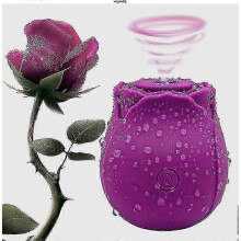 (Purple) 2024 Rose For Women Mini Massager Stress Relief 10 Modes -CAN
