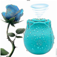 (Cyan) 2024 Rose For Women Mini Massager Stress Relief 10 Modes -CAN