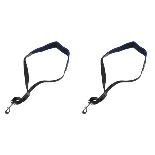 2Pcs Stylish Blue Saxophone Harness Strap Adjustable Neck Belt Durable