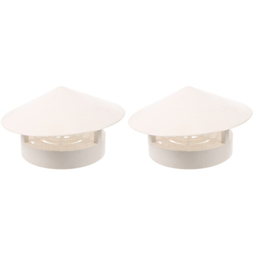 2Pièces Cache Vent Toit PVC Installation Facile