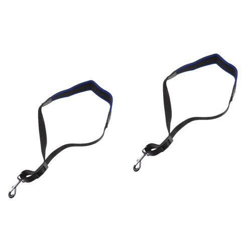 2Pcs Stylish Blue Saxophone Harness Strap Adjustable Neck Belt Durable 2