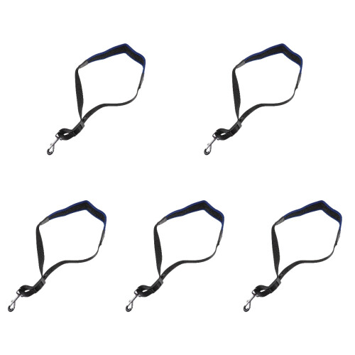 5Pièces Lanière Saxophone Cou Nylon Bleu Résistant Ajustable