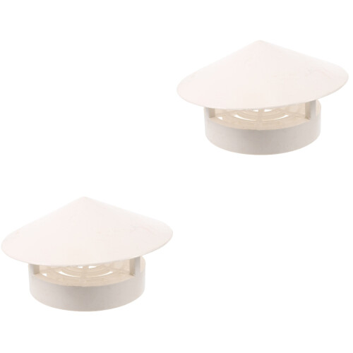 2Pièces Cache Vent Toit PVC Installation Facile 1