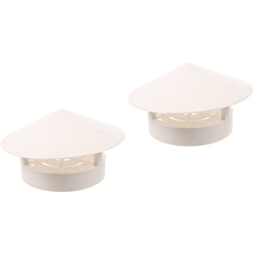 2Pièces Cache Vent Toit PVC Installation Facile 2