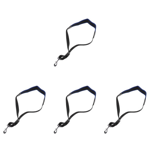 4Pcs Durable Adjustable Saxophone Strap Blue Neck Hanging Belt