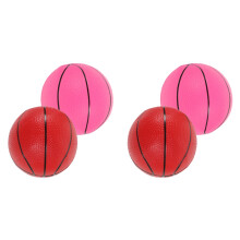 4Pcs Reusable Mini Toy Basketballs for Kids Assorted Colors