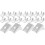 20Pcs Heavy Duty Steel Shelf Support Clips Silver for Cabinets 1