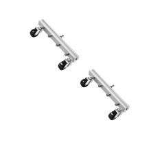 2Pcs Ground Washer Roller with 4 Nozzle High Pressure for Floor Use