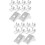 20Pcs Heavy Duty Steel Shelf Support Clips Silver for Cabinets 6