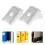 20Pcs Heavy Duty Steel Shelf Support Clips Silver for Cabinets 8