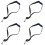 4Pcs Durable Adjustable Saxophone Strap Blue Neck Hanging Belt 4