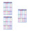 3Pcs Kids Room Wall Poster Multiplication Table Decals Assorted Colors 6