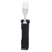 Adaptive Eating Utensils Set, Adjustable Strap Spoon Fork for Elderly, Non Slip Soft Grip Stainless Steel
