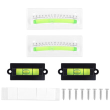 4pcs RV Level Bubble Kit, Precise Camper and Trailer Level Gauge with Dual Size Design and Easy Read Display