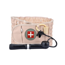 Inflatable Lumbar Support Belt for Lower Back Pain Relief, Adjustable Back Decompression Belt Khaki 2949 Inch