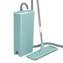 Spin Mop Set with Bucket,  Absorbent Sponge and Long Handle for Home Tile and Wood Floor Cleaning