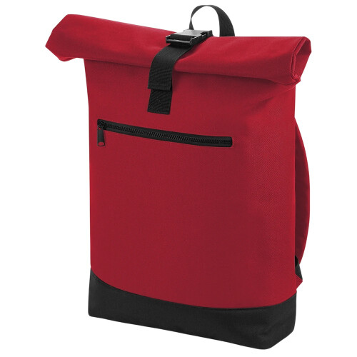 BagBase (One Size, Classic Red) Bagbase Roll Top Backpack