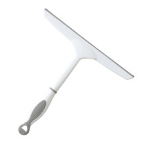 Window Squeegee Glass Cleaner Tool with Ergonomic AntiSkid Grip for Streak Home and Car Cleaning