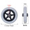 7 Inch Wheelchair Front Wheels, Solid PU Caster Set with 360 Smooth Rotation and Easy Installation 2