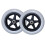 7 Inch Wheelchair Front Wheels, Solid PU Caster Set with 360 Smooth Rotation and Easy Installation 1