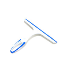 3pcs Bathroom Squeegee with Heat Resistant Ergonomic Handle for Streak Glass, Mirrors, Windows, Rosy Blue Green