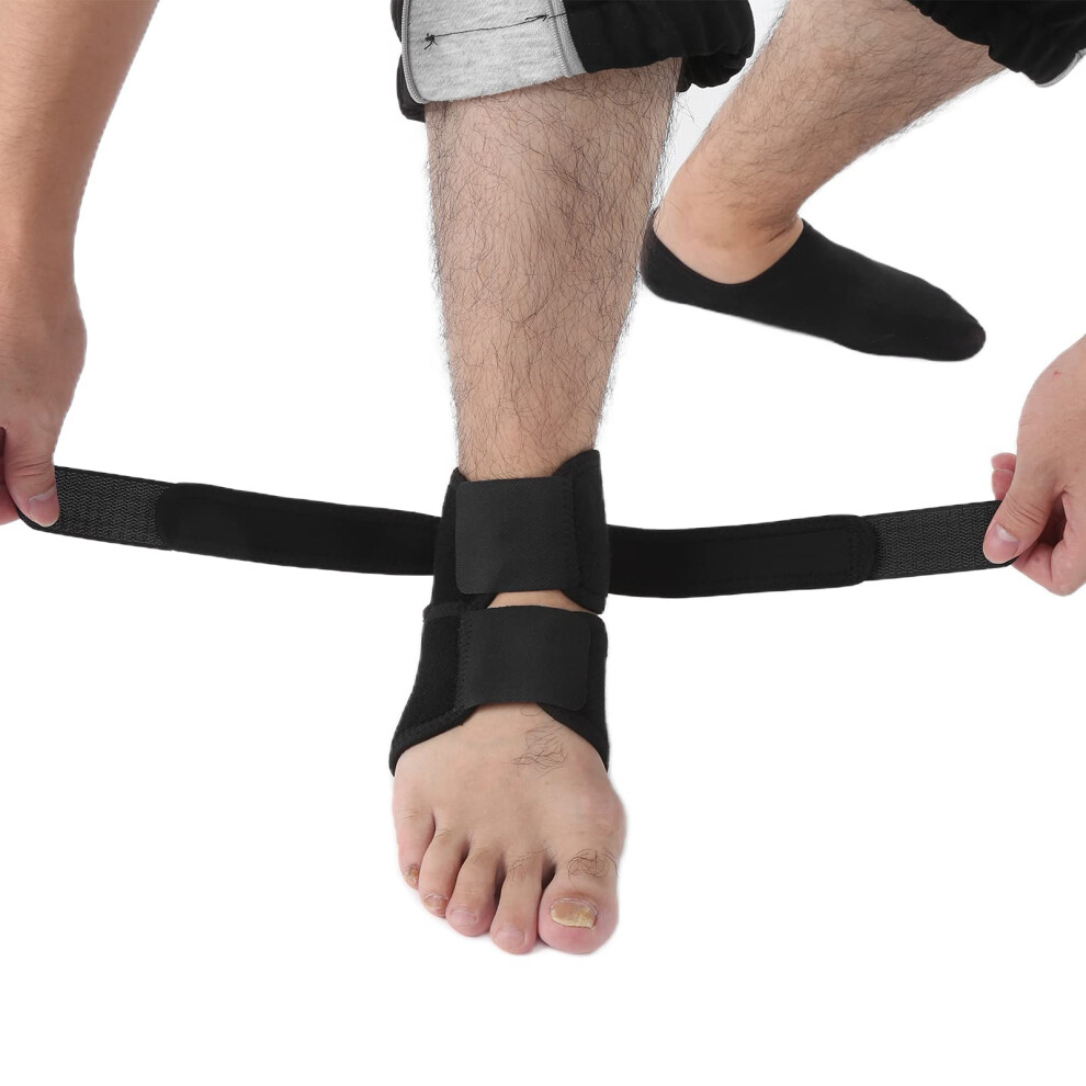 Adjustable Breathable Ankle Brace with Secure Hook Closure and Comfortable Compression Support for Sports
