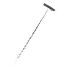 Floor Squeegee and Tile Floor Scrub Brush with Long Handle, Wide Blade Quick Dry, Anti‑Slip Grip