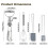 Pack of 4 Rotating Eggs Beater Set Hand Cranks Whisks Baking 3